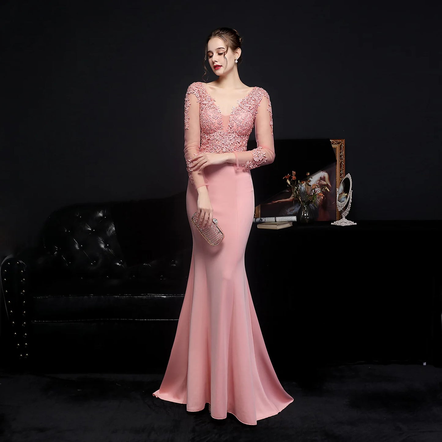 Collette Evening Dresses | V-Neck Wedding Party Dresses