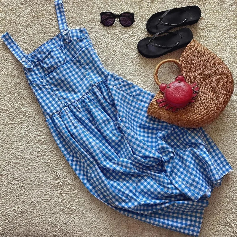 Mya Blue Midi Dress