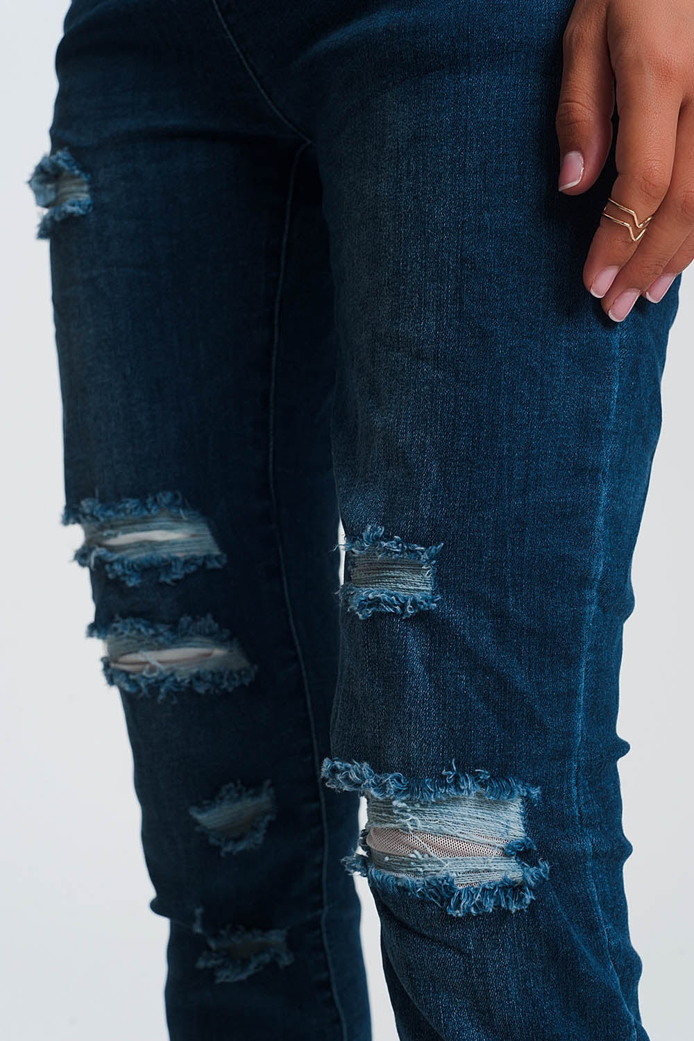 Dark Denim Lightweight Jogger Jeans