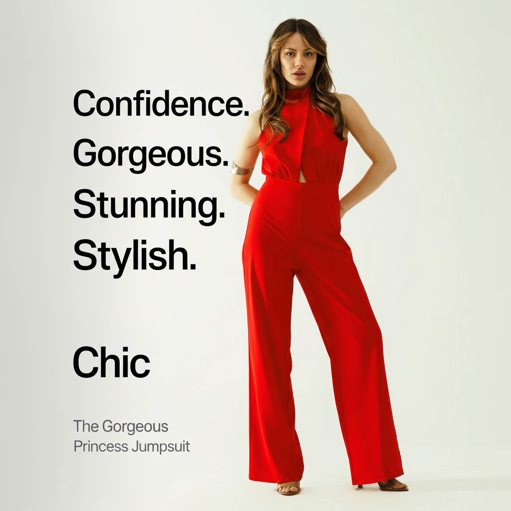 The Cindy Jumpuits In Red