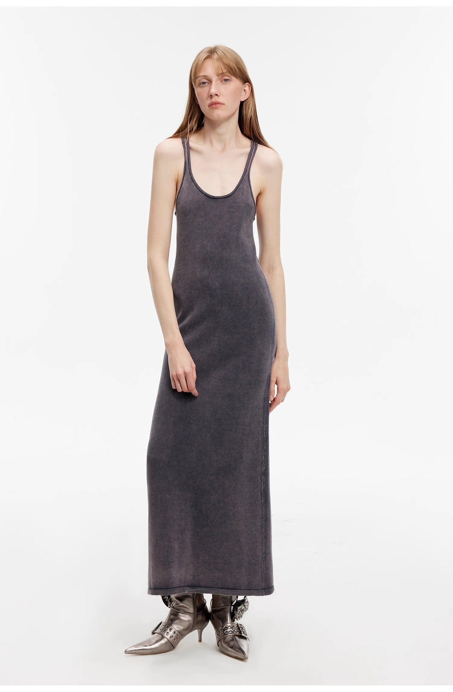 Cool Girl Vacation Dress - Luxury Brand Exclusive Ferment-Washed Distressed Vest Dress (Copy)