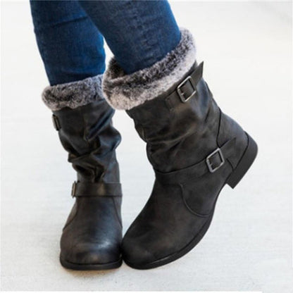 Warm Women's Snow Boots In Autumn And Winter Fashion European And American Martin Boots
