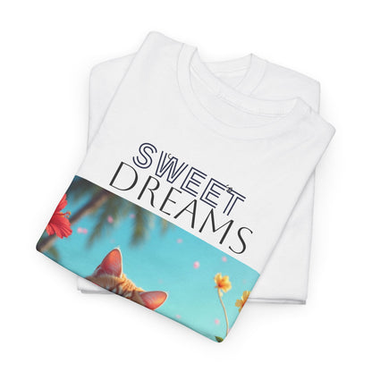 Sweet Dreams Cat Tee - Relaxed Fit T-Shirt for Cat Lovers