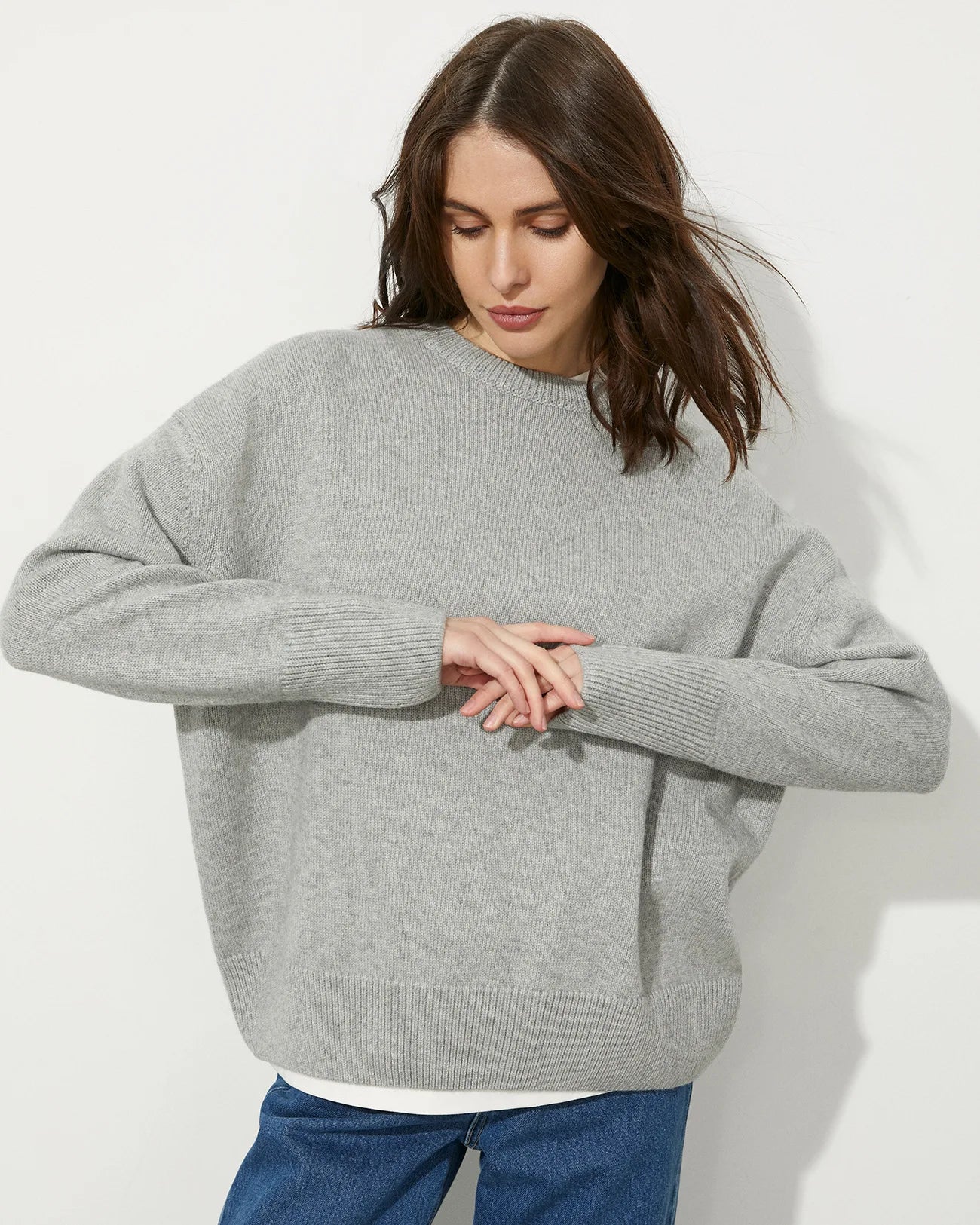 Autumn Winter Oversized Casual Pullover Tops for Women Loose Knitted O-Neck Jumper Female Sweater