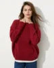 Autumn Winter Oversized Casual Pullover Tops for Women Loose Knitted O-Neck Jumper Female Sweater