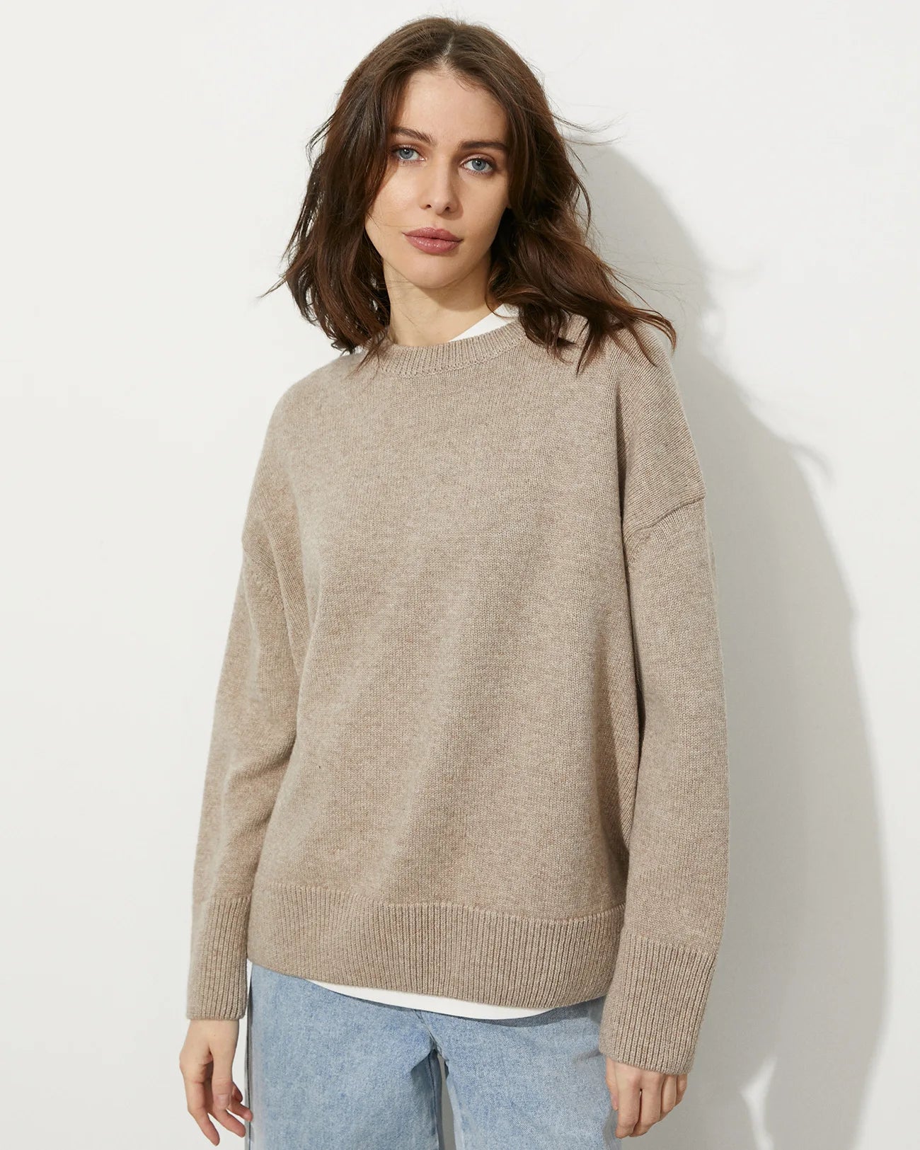 Autumn Winter Oversized Casual Pullover Tops for Women Loose Knitted O-Neck Jumper Female Sweater