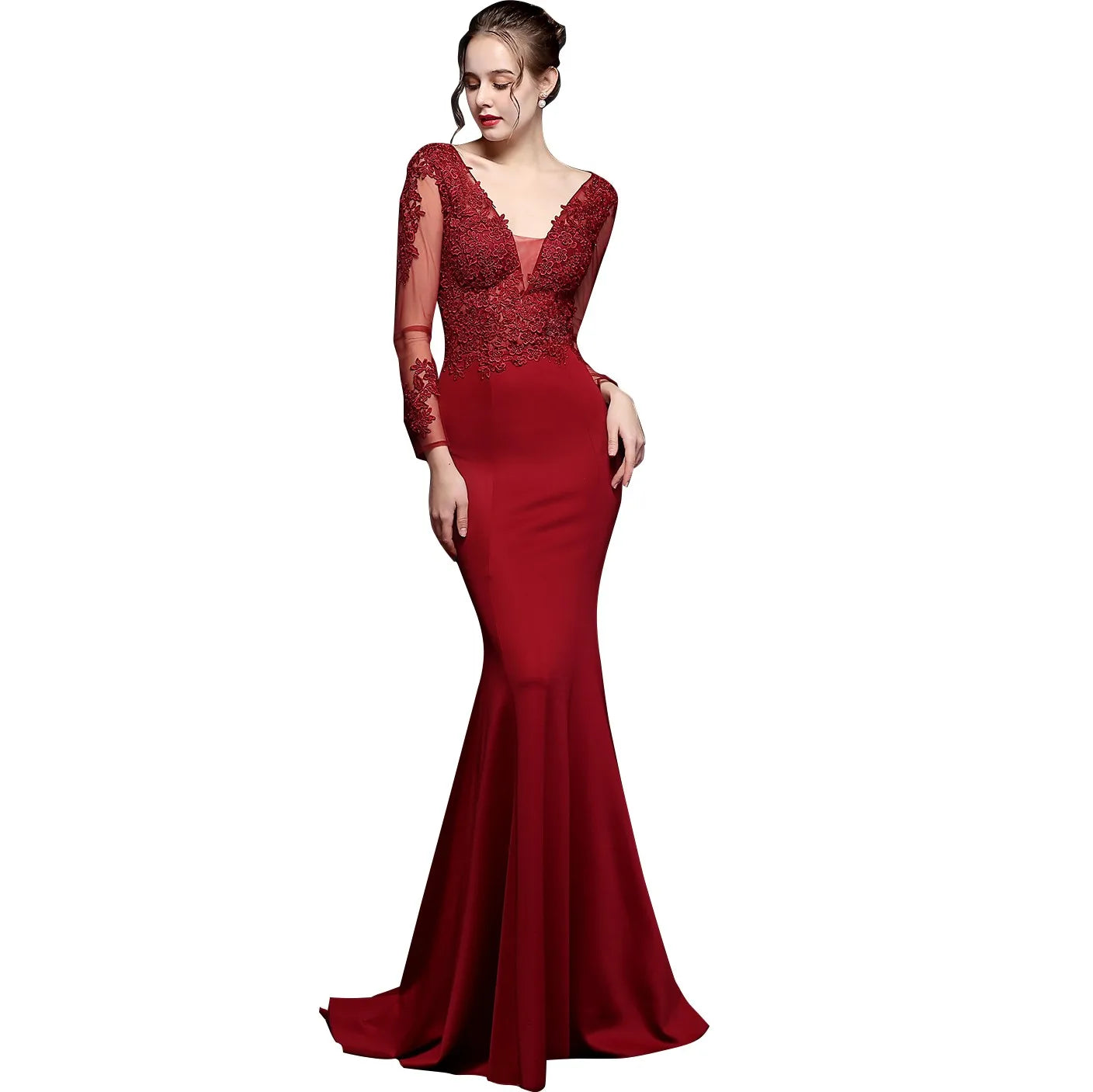 Collette Evening Dresses | V-Neck Wedding Party Dresses