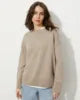 Autumn Winter Oversized Casual Pullover Tops for Women Loose Knitted O-Neck Jumper Female Sweater