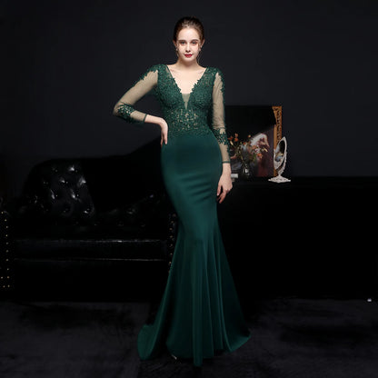 Collette Evening Dresses | V-Neck Wedding Party Dresses