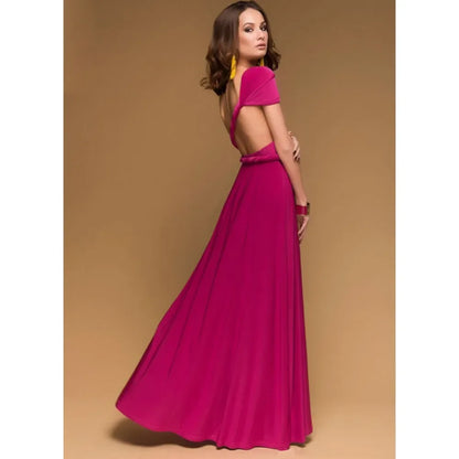 Ashleigh Wrap Maxi Party Dress | Long Cocktail Dress for Lounging