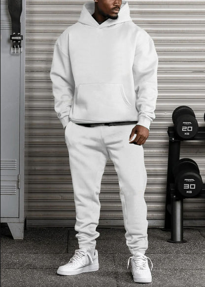 Fleece Fashion Casual Loose Long Sleeve Hoodie Set