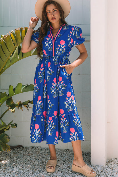 Blue Bloom Dress